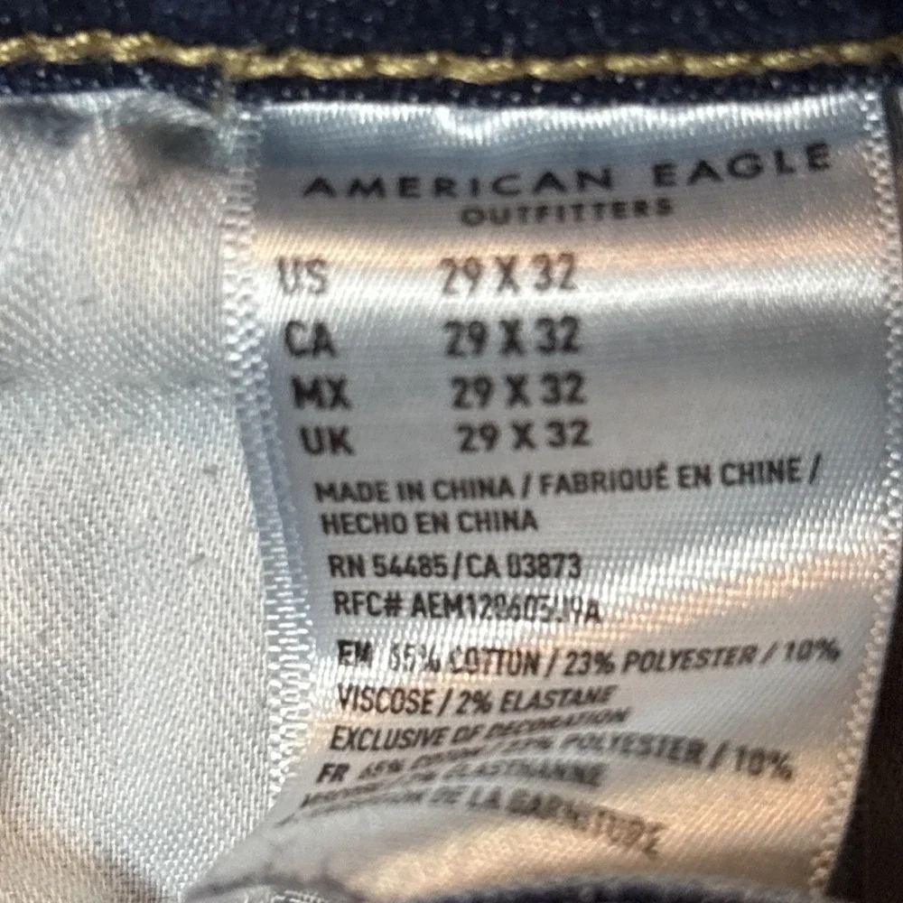 American‎ Eagle Next Level Flex Men 29x32 Straight Blue Medium Wash Jeans